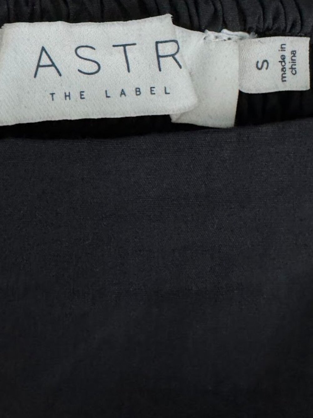 ASTR The Label Black Cotton Puff Sleeve Midi Dress Size S - Picture 12 of 12